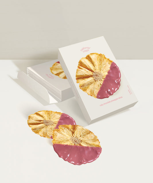 crispy pineapple ruby chocolate box | 3 single packs