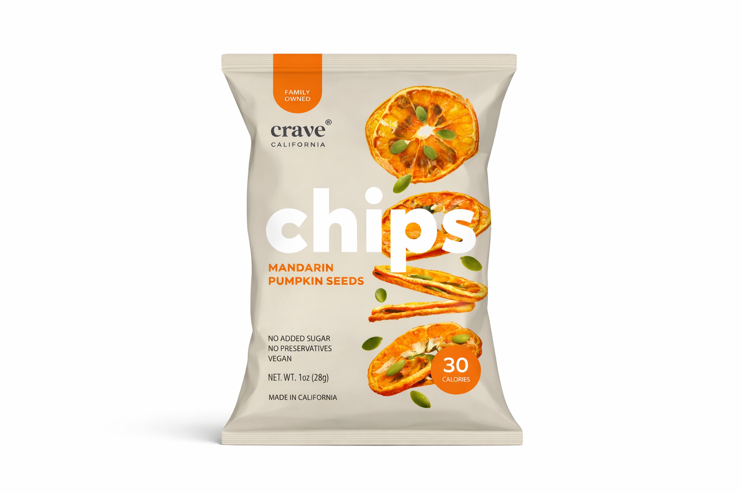 mandarin pumpkin seed chips