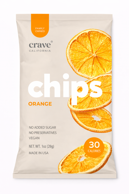 orange chips | flat pack