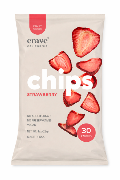 strawberry chips | flat pack