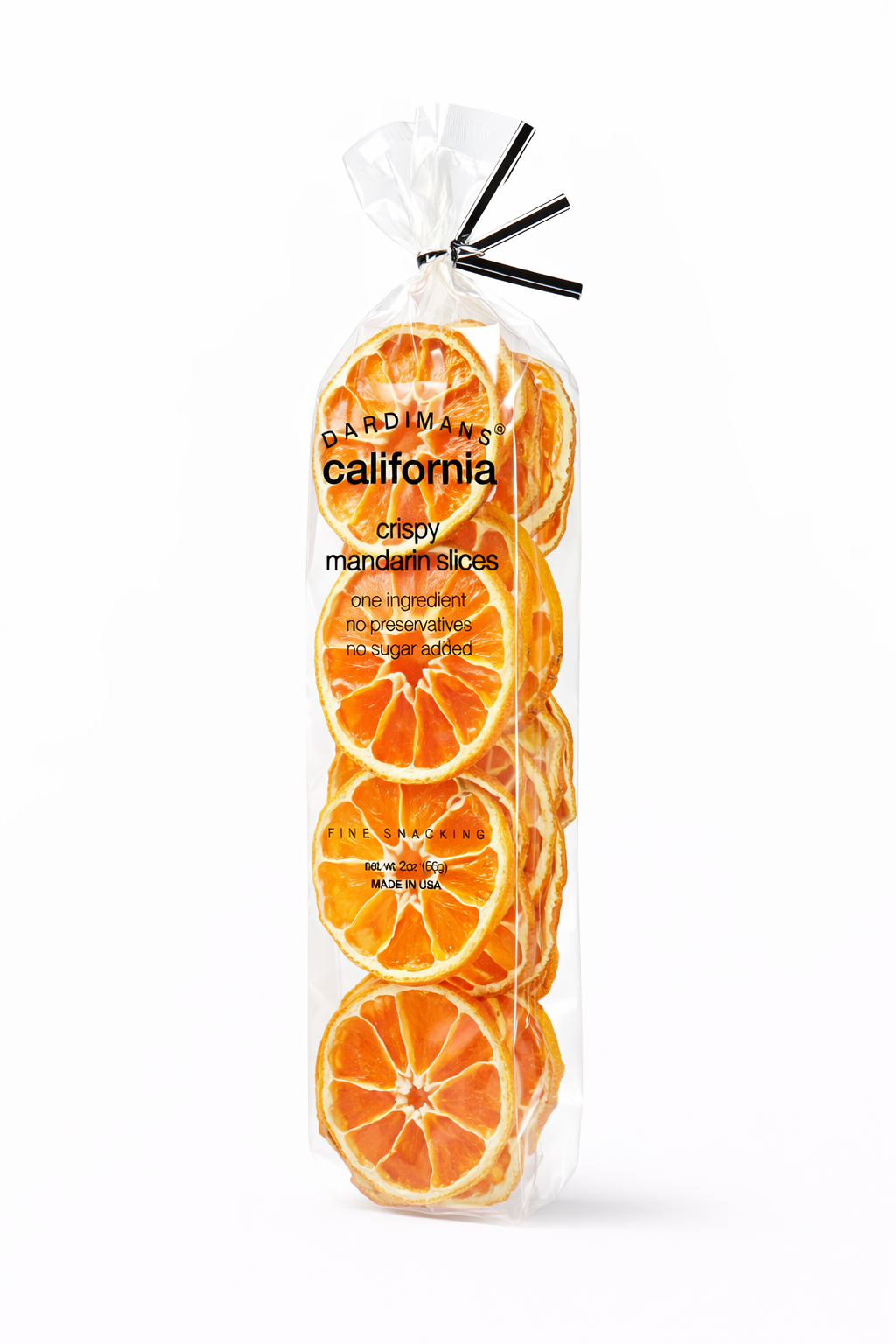 mandarin crisps clear pack with twist tie