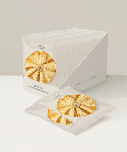 crispy pineapple slices | single packs | 12 in case
